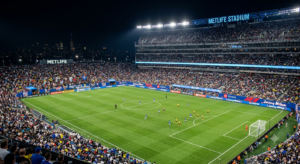 Tahoma 31 bermudagrass maintained at a professional soccer stadium before competition.
